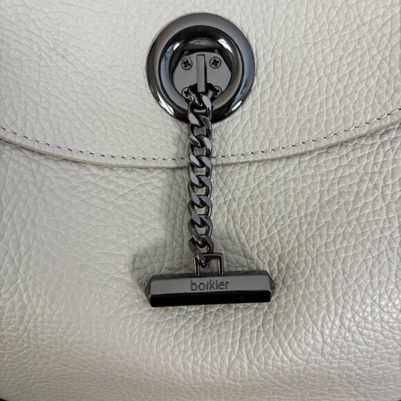 Botkier Waverly Light Gray Pebbled Leather Shoulder Bag - Picture 5 of 10